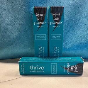 Thrive Causemetics Lash Volumizer 3 travel size (0.14 ounces each). Shade Brynn